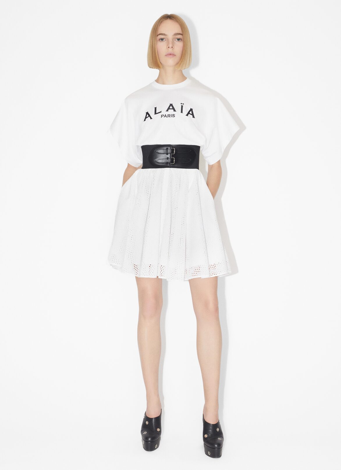 T-SHIRT ALAÏA ALAÏA WHITE T-SHIRT ALAÏA